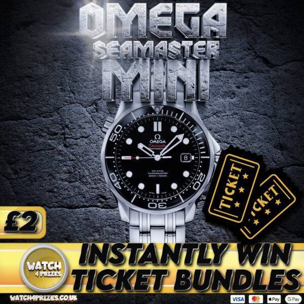 🚨 2 WEEK MINI 🚨 WIN TICKETS FOR THE ♎️ 'OMEGA SEAMASTER PRO' ♎️ FOR £2!! 👀  💵 £700 OF TICKETS UP FOR GRABS + FINAL DRAW FOR EVERY ENTRY🚨