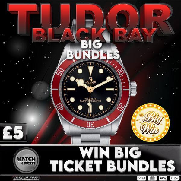 👀 BIG WIN TICKET BUNDLES - ❤️ 'TUDOR BLACK BAY HERITAGE' - 12 LOTS OF 5 TICKET BUNDLES UP FOR GRABS + EVERY ENTRY IN FINAL DRAW ❤️