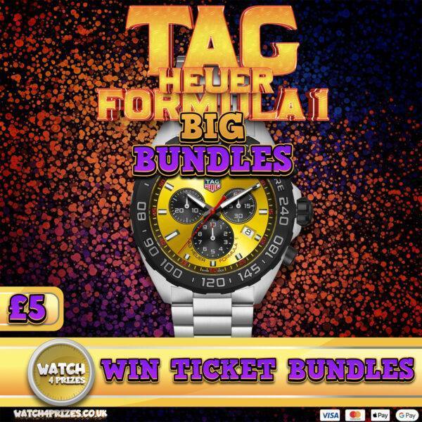 👀 BIG WIN TICKET BUNDLES - 🏎️💛 'TAG HEUER 'YELLOW' F1  💛🏎️ - 12 LOTS OF 10 TICKET BUNDLES UP FOR GRABS + EVERY ENTRY IN FINAL DRAW ❤️