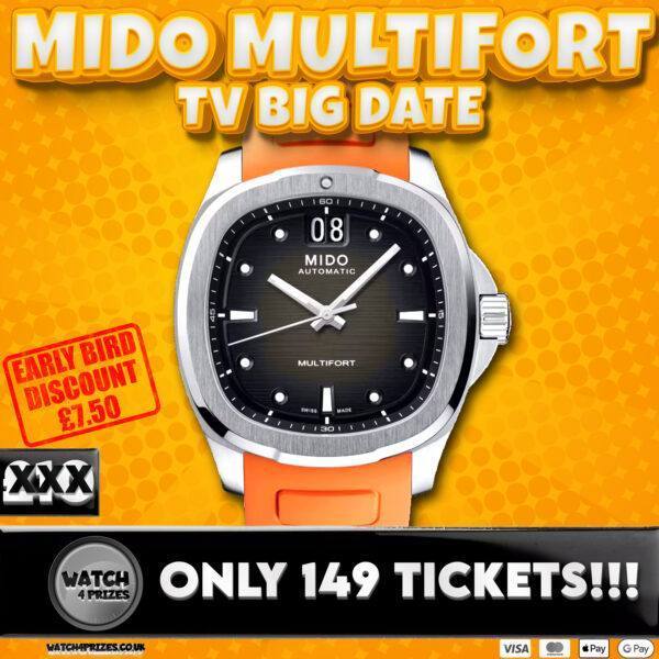🍊🍊MIDO - MULTIFORT BIG DATE AUTO 🍊🍊 - 40MM - ONLY 149 TICKETS MAX!!!
