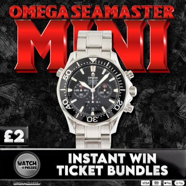 🚨 2 WEEK MINI 🚨 WIN TICKETS FOR THE ♎️ 'OMEGA SEAMASTER PRO' ♎️ FOR £2!! 👀  💵 £700 OF TICKETS UP FOR GRABS + FINAL DRAW FOR EVERY ENTRY🚨