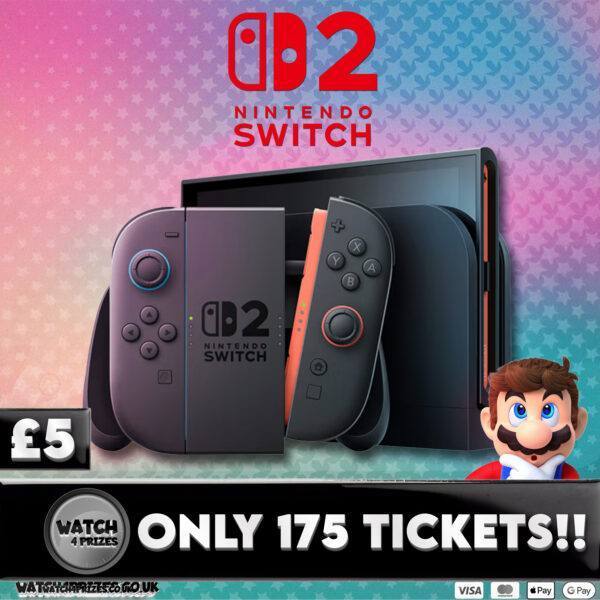 🕹️ NINTENDO SWITCH 2 CONSOLE 🕹️ONLY 175 TICKETS MAX!! 🔥 INSANE ODDS FOR A FIVER!!