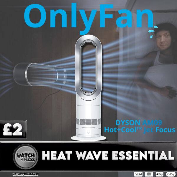🔥🔥 BEAT THE HEAT 🔥🔥WIN A DYSON AM09 FAN AND STAY COOL 🌞🌞🌞🌞 - ONLY £2 👀