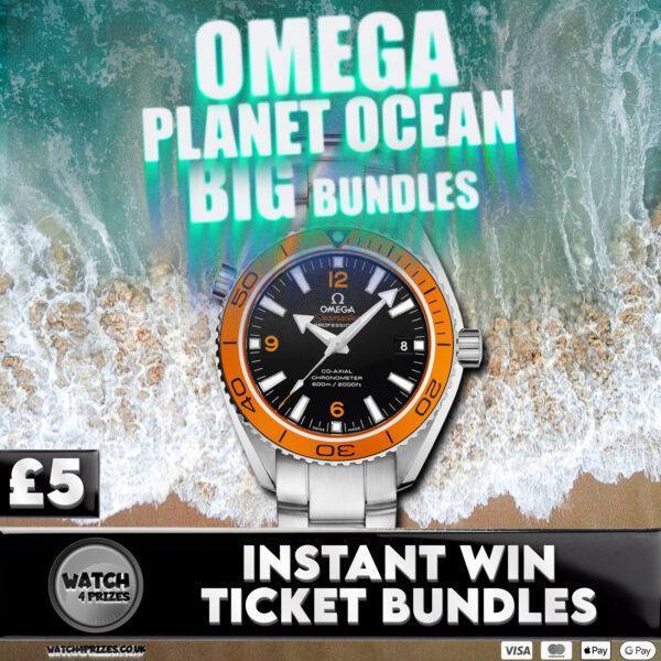 **2**👀 BIG WIN TICKET BUNDLES - ♎️ 'OMEGA SEAMASTER - PLANET OCEAN' ♎️ - 12 LOTS OF 5 TICKET BUNDLES UP FOR GRABS + EVERY ENTRY IN FINAL DRAW ❤️