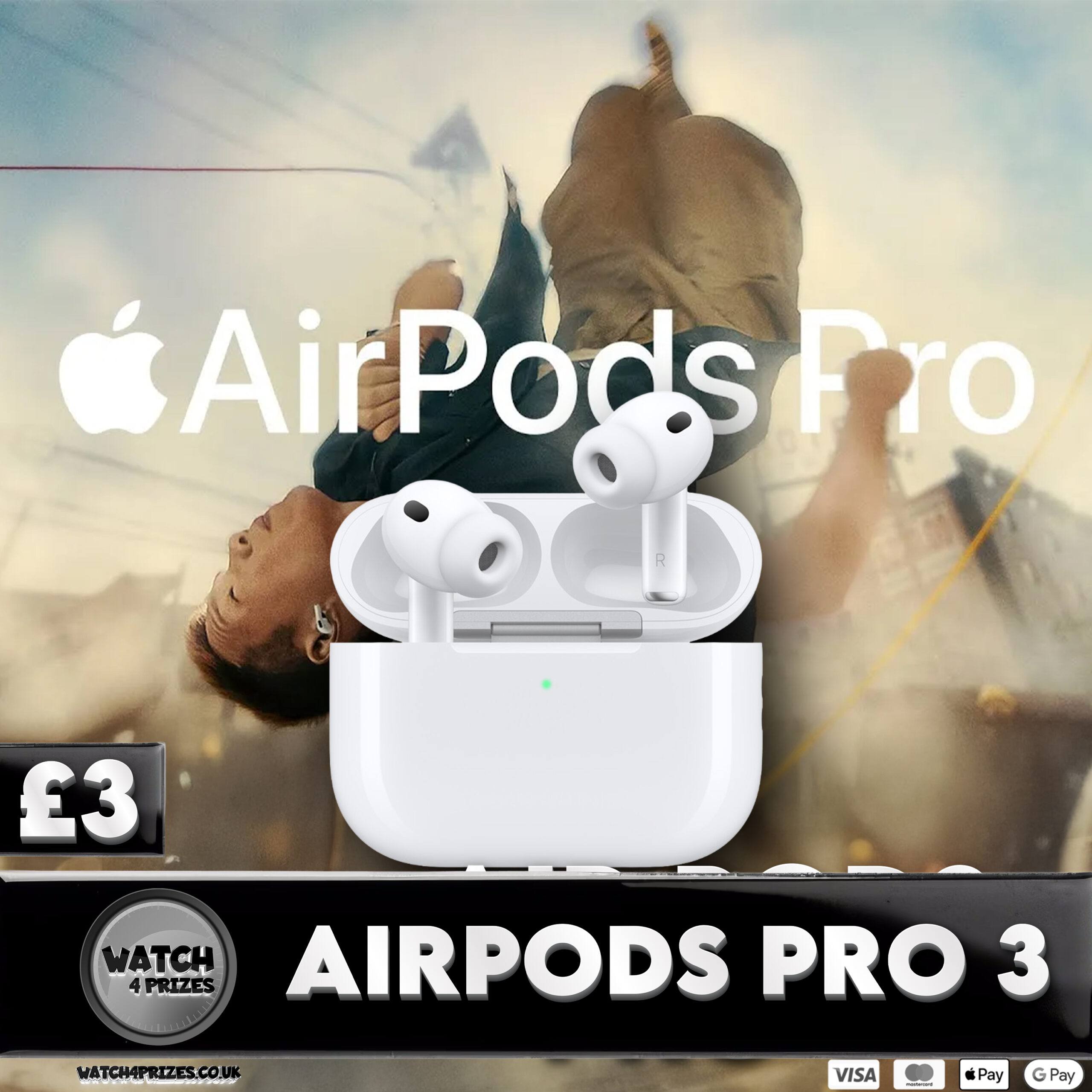 🍏 2 PAIRS TO BE WON!! 🍏🍏 APPLE AIRPODS PRO 3 - 🍏🍏 - ONLY 299 TICKETS!! - Image 2