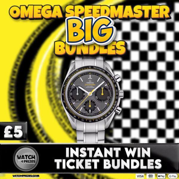 👀 BIG WIN TICKET BUNDLES - ♎️ 'OMEGA SPEEDMSTER RACING' 🏁🏁 ♎️ - 12 LOTS OF 5 TICKET BUNDLES UP FOR GRABS + EVERY ENTRY IN FINAL DRAW ❤️
