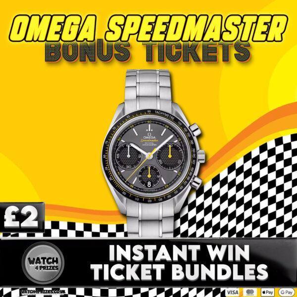 🚨 2 WEEK MINI 🚨 WIN TICKETS FOR THE ♎️ 'OMEGA SPEEDMASTER RACING'🏁🏁 ♎️ FOR £2!! 👀  💵 £700 OF TICKETS UP FOR GRABS + FINAL DRAW FOR EVERY ENTRY🚨